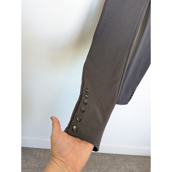 Alice Olivia Ponte Pants Gray Snap Ankle Size Medium - Picture 4 of 12